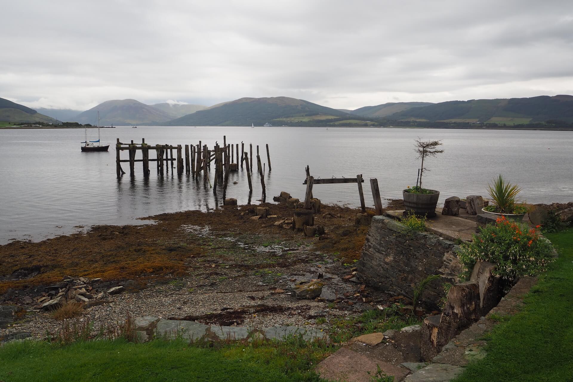 Ruins of a pier in Rothesay