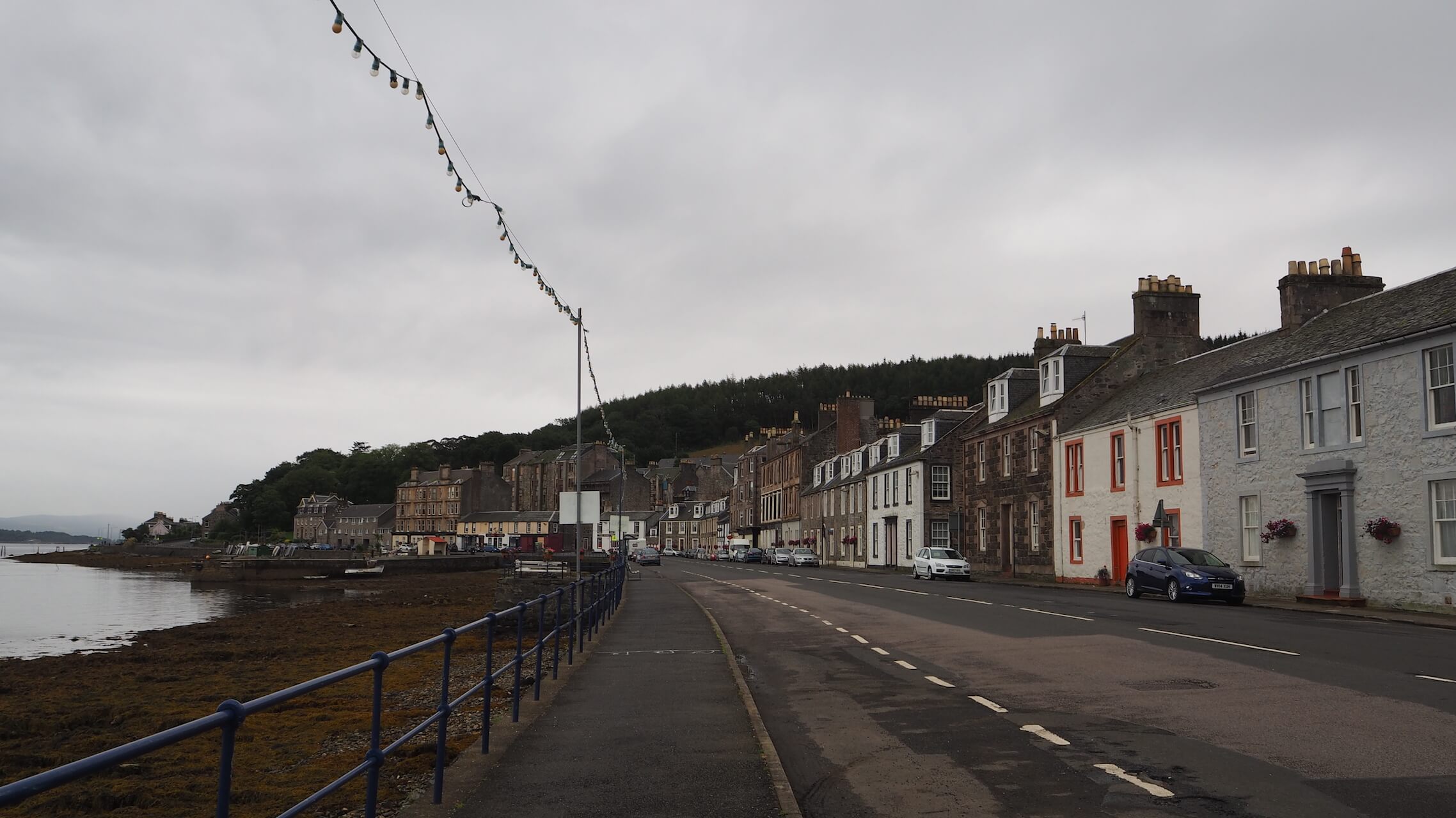 Houses along the shore road in Rothesay