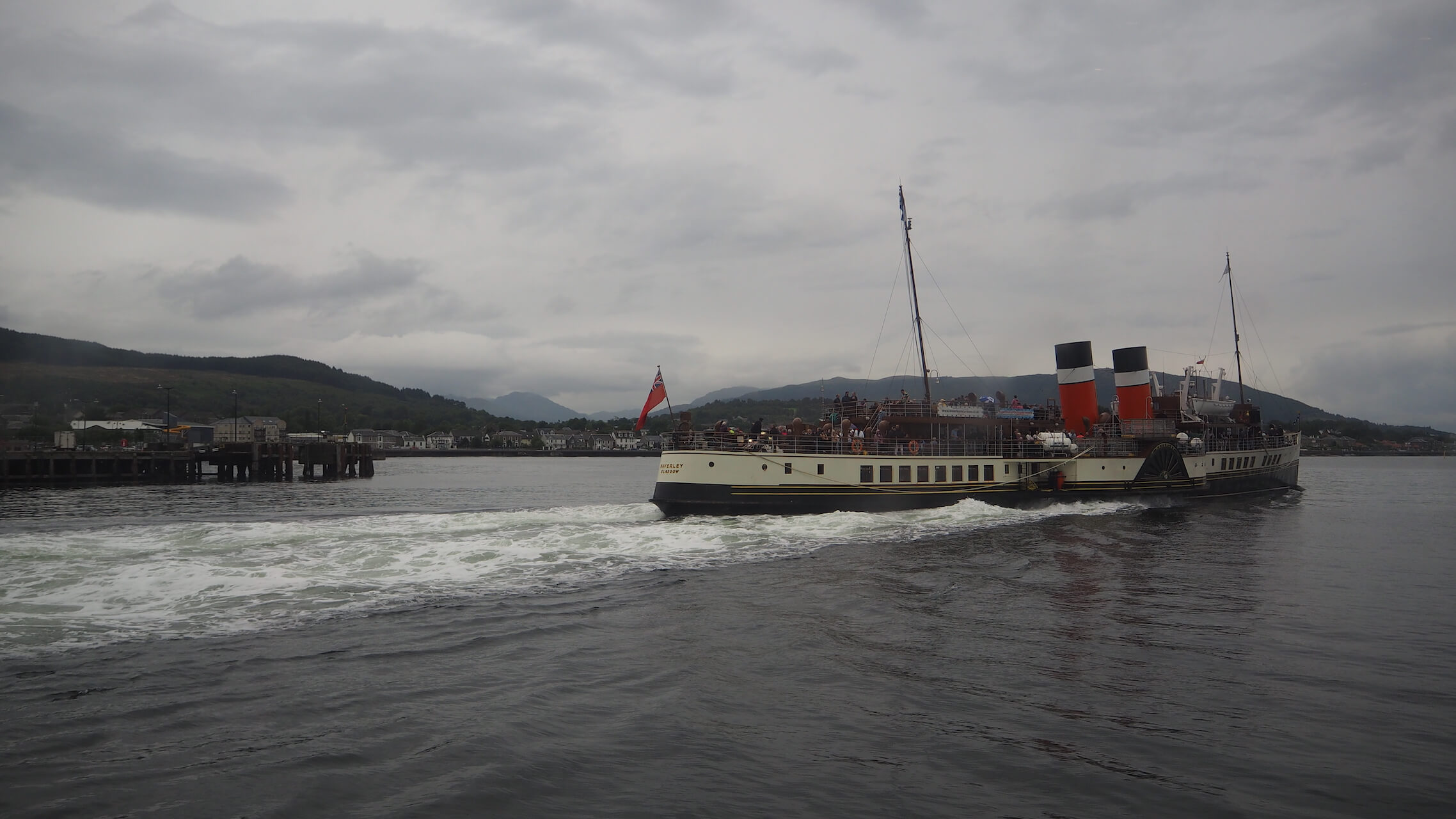 Waverley Seamship departs Dunoon