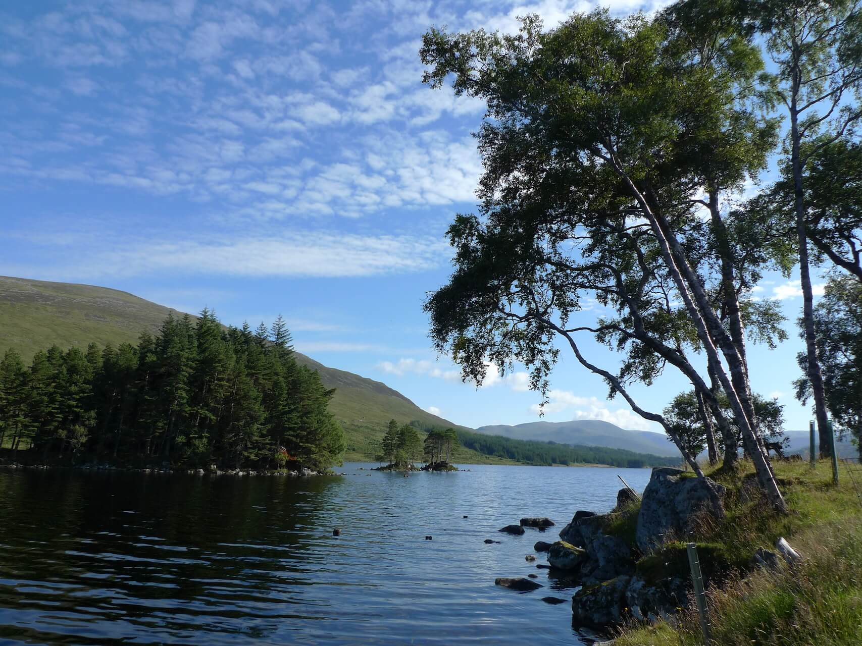 View from the west shore of Loch Ossian