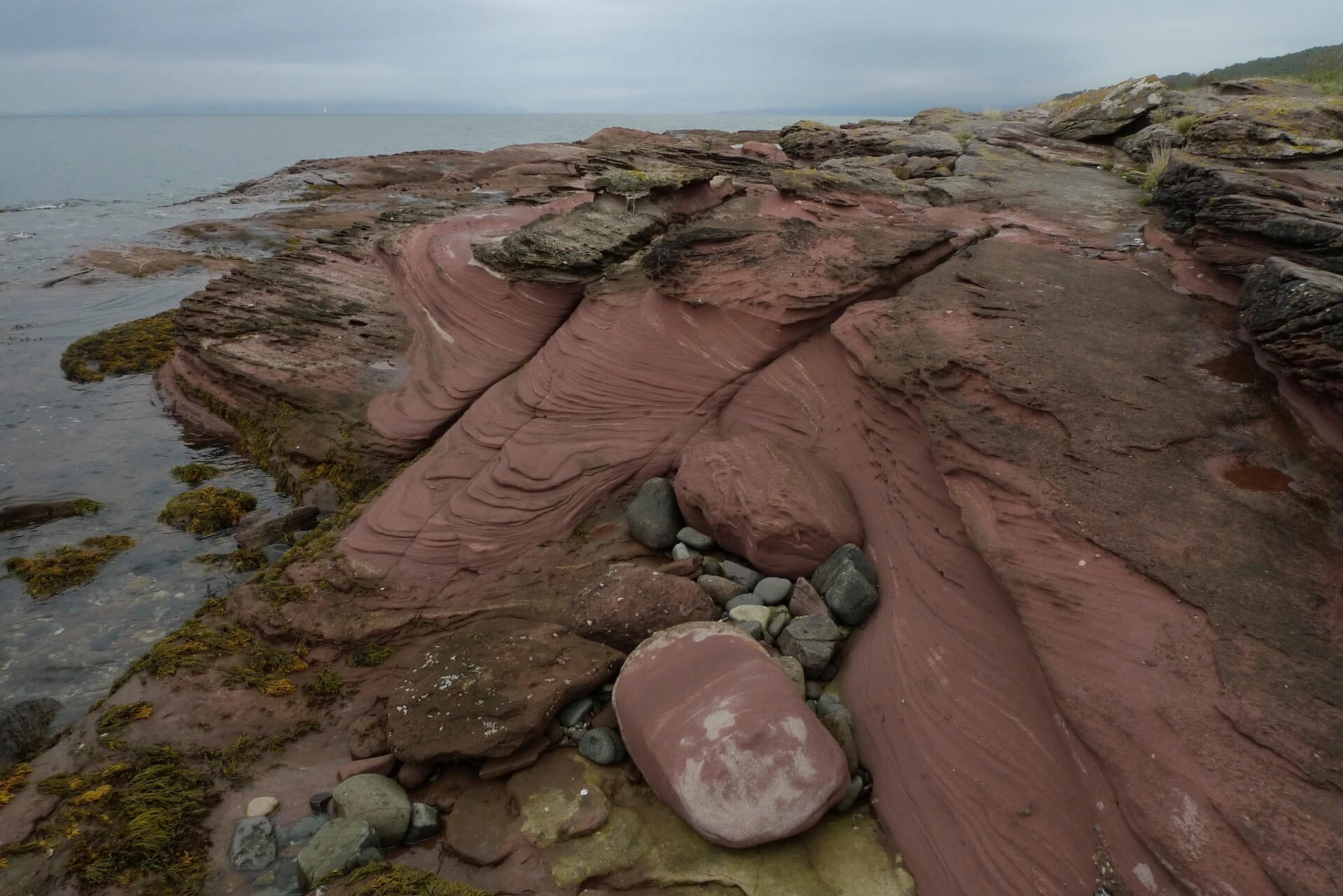 Sandstone on the Isle of Cumbrae