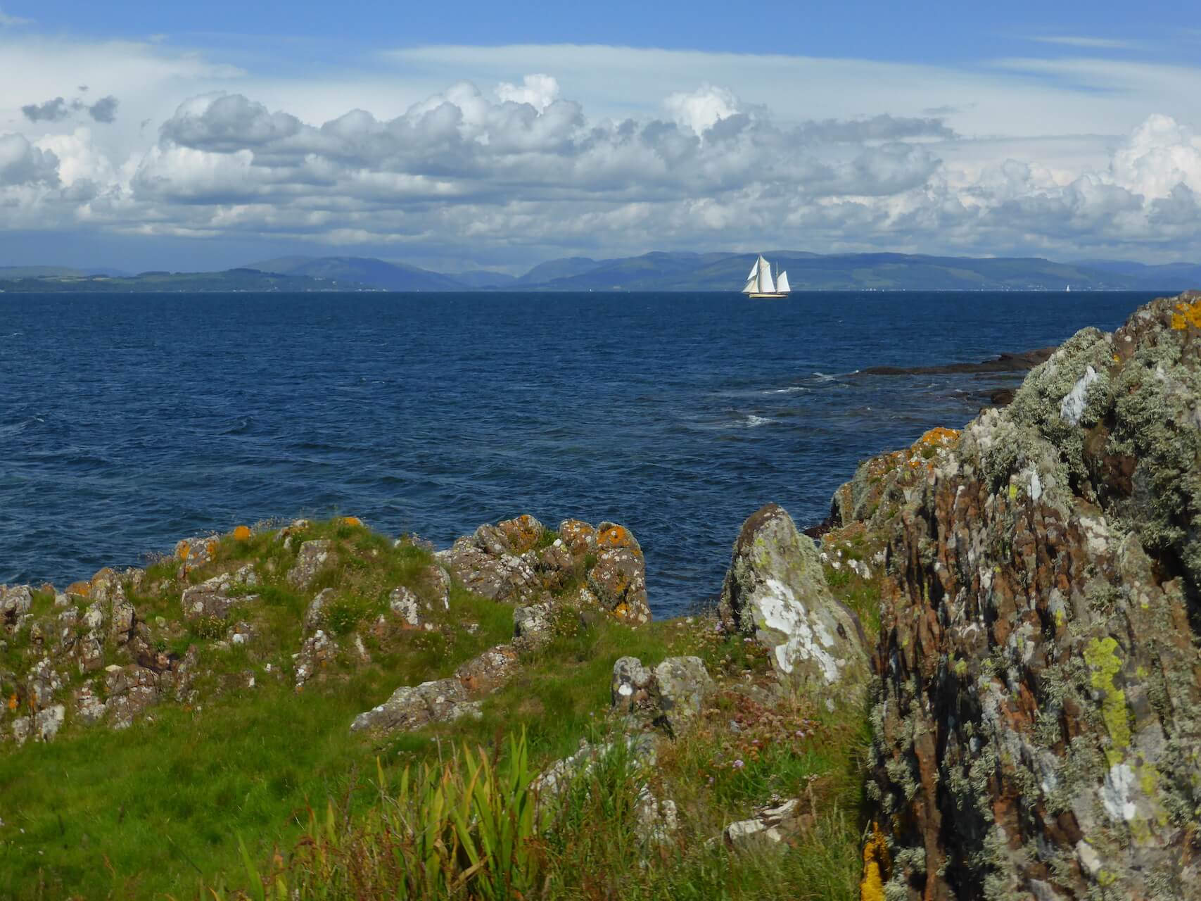 Big sailboat on the Isle of Cumbrae
