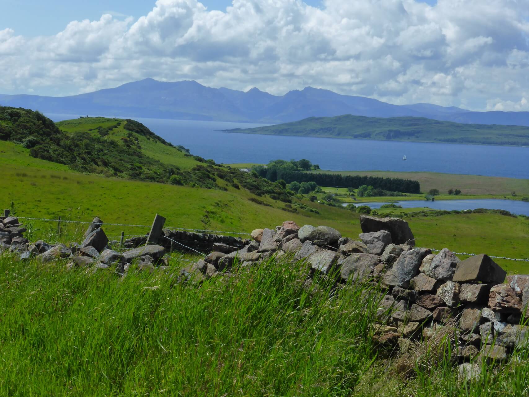View over the Firth of Clyde to Arran from Cumbrae