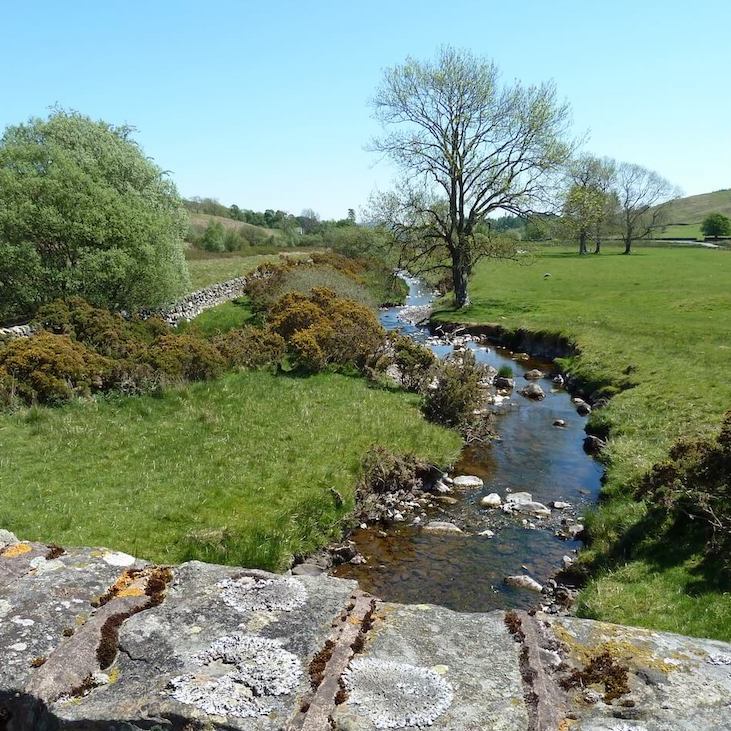 Bridge over a burn near the Glenkiln Reservoir