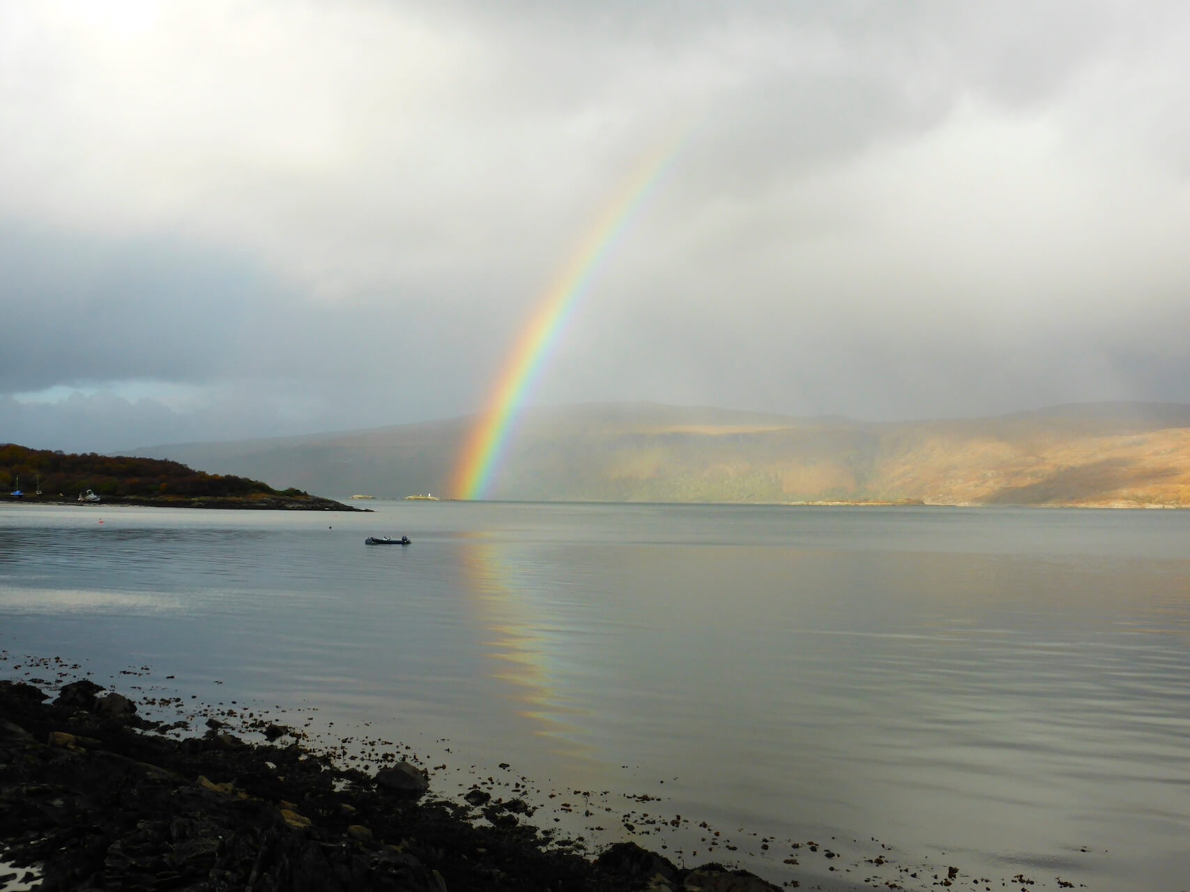 Rainbow in the Sound of Mull.