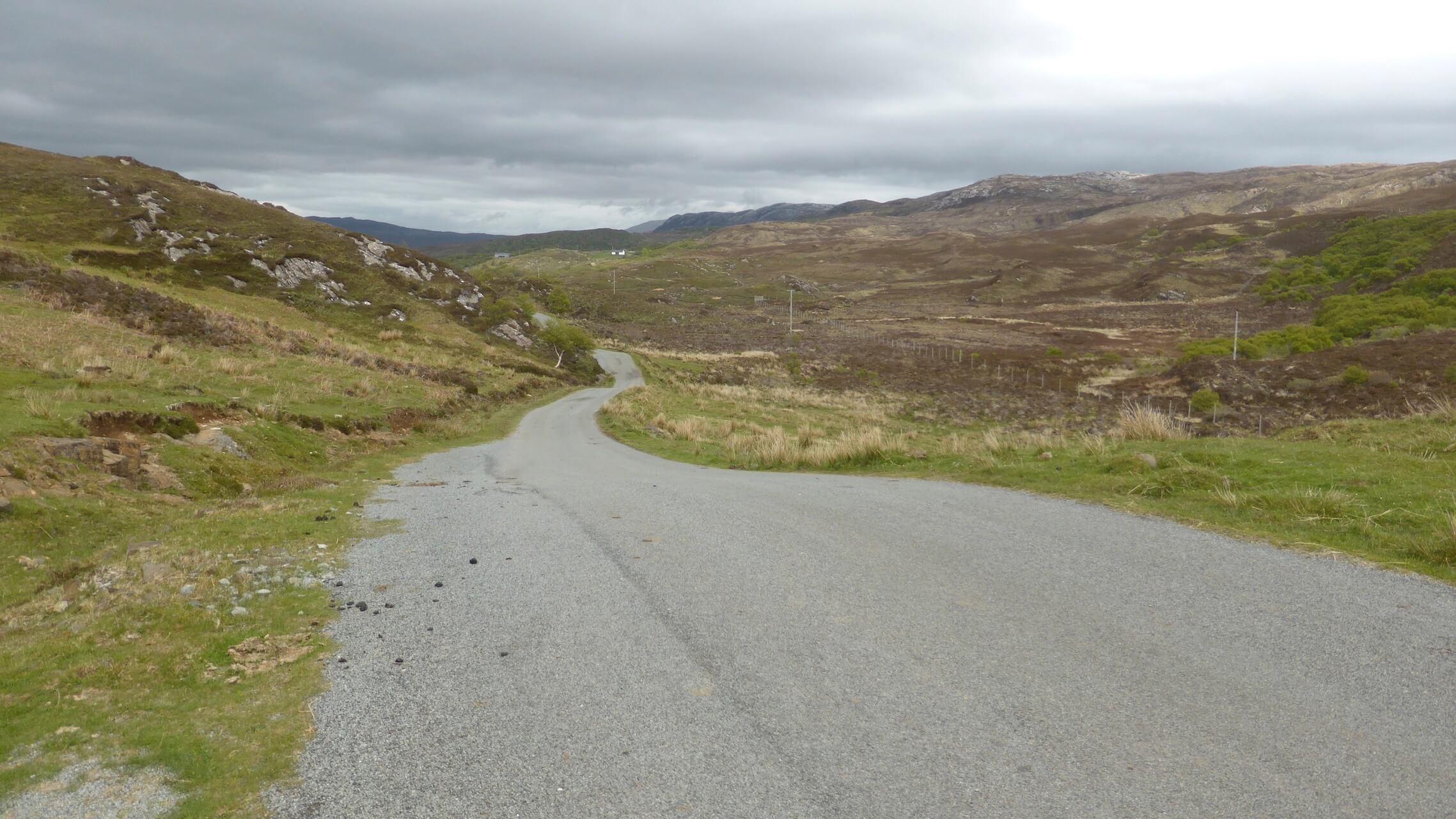 Single track road near Tokavaig, Sleat Peninsula, Skye
